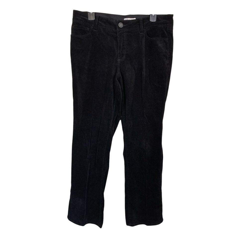 Coldwater Creek Womens Corduroy Pants‎ Size 12 Black 34x32